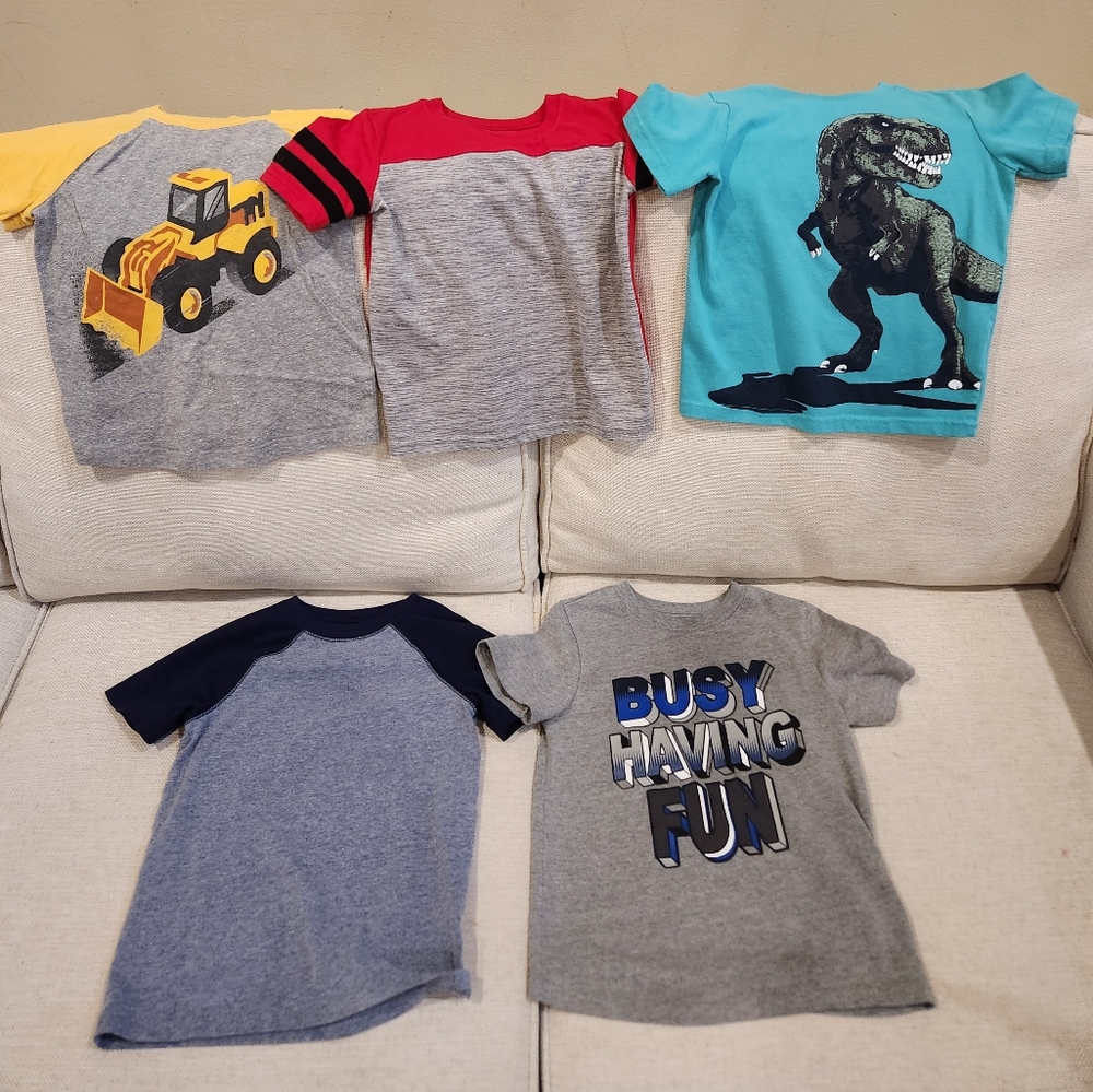 Lot of Five 3T Short Sleeve Shirts